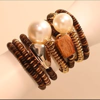 Image 2 of Stacked Beaded Bracelets