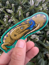 Blue tongue lizard sticker