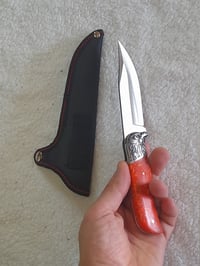 Image 5 of Fixed Knife Glow in the Dark with Nylon Sheath for Camping Hunting Light Absorbing Resin