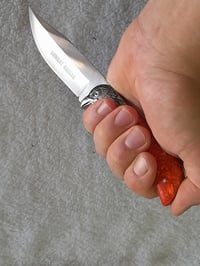 Image 6 of Fixed Knife Glow in the Dark with Nylon Sheath for Camping Hunting Light Absorbing Resin