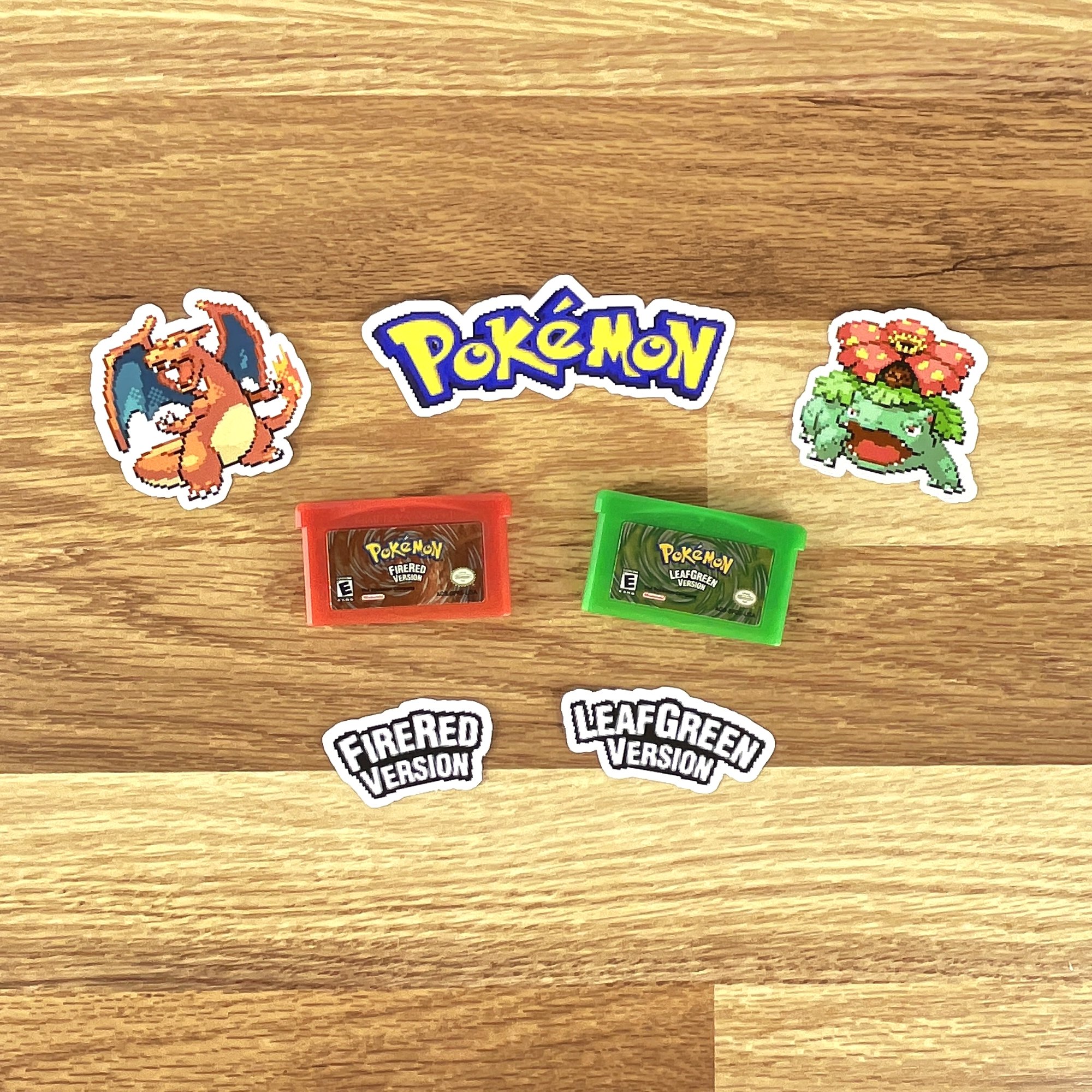 Pokemon FireRed & LeafGreen Generation I Sticker Set (47 Pieces ...