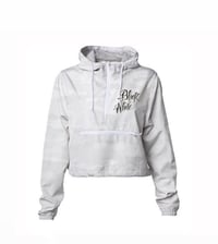 Image 2 of BLACK AND WHITE SUPPORTER WOMANS WINDBREAKER