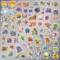 Image 2 of Pokemon FireRed & LeafGreen Generation I Magnet Set (174 Pieces)