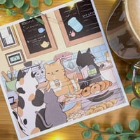 Image 2 of Cat Cafe Print