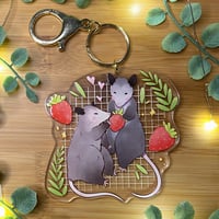 Image 1 of Strawberry Possums Charm