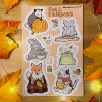 Image 1 of Fall Friends Sticker Sheet