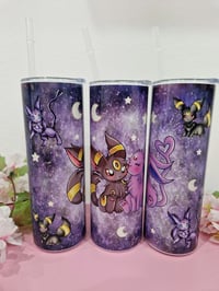 Image 1 of Evoli Entwicklungen Nachtara /Psiana Tumbler | Trinkbecher| Thermo| Pokemon