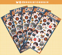 Image 1 of Caleb Vinyl Sticker Sheet