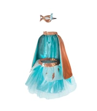 Image 1 of Super-Duper Tutu, Cape & Mask set Copper&Teal