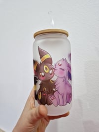 Image 5 of Nachtara Psiana Trinkglas mit Deckel & Strohhalm,  16 Oz, Pokemon