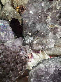 Image 3 of Merlinite Agate Antiqued Copper Pendant