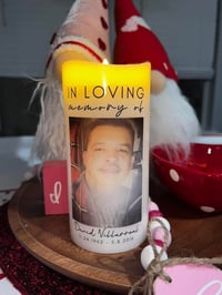 Flameless Memorial Candle [Batteries Not Included]