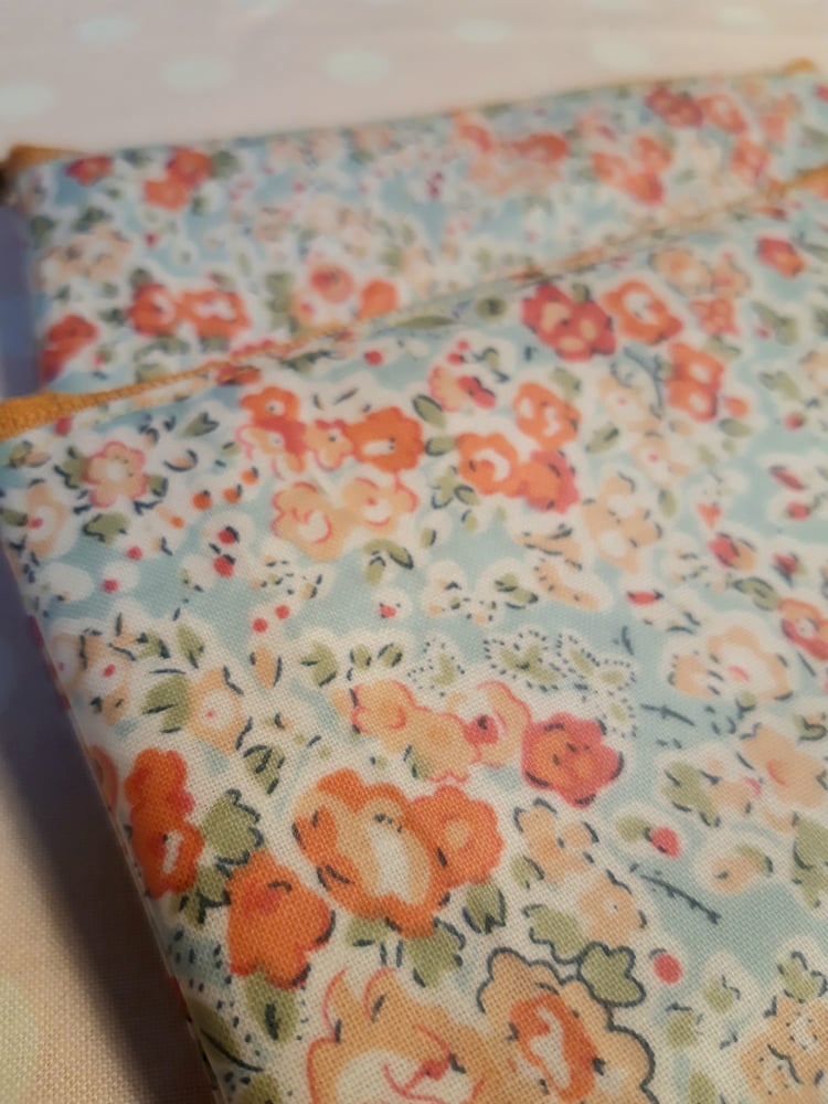 Image of ROMANTIQUE Petite trousse/porte-monnaie en coton enduit