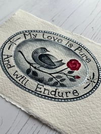Image 2 of ‘My Love is Pure And Will Endure’ Love Token Miniature Painting 