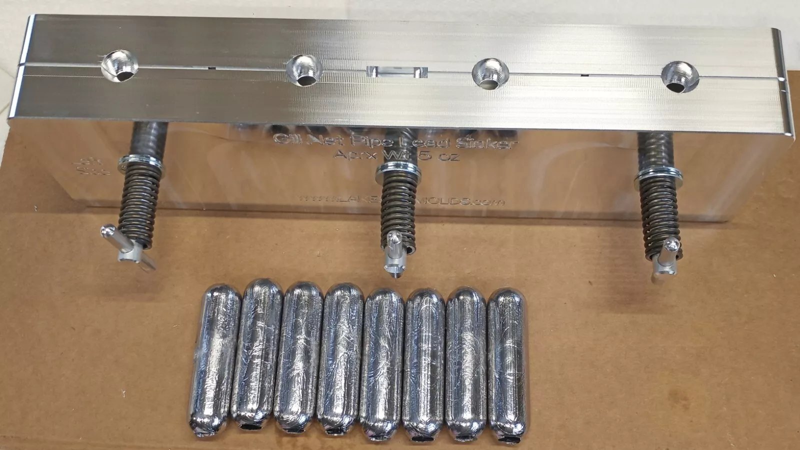 Fish Net Weight Mold - Used in Gill Nets ( Lead Pipe Style ) 3/8" Through Hole | Lake Side Molds (lakesidemolds.com) Fish Net Weight Mold - Used in Gill Nets ( Lead Pipe Style ) 3/8" Through Hole | Lake Side Molds (lakesidemolds.com)