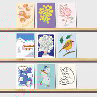 Image 1 of Cartes d’hiver - Lot de 9