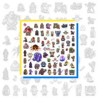 Image 1 of Chrono Trigger Half-Scale Sticker Set (68 Pieces)