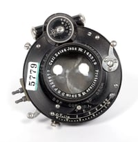 Image 2 of Carl Zeiss Jena Protar 290mm protarlinse in compound shutter covers 11X14+ #5779