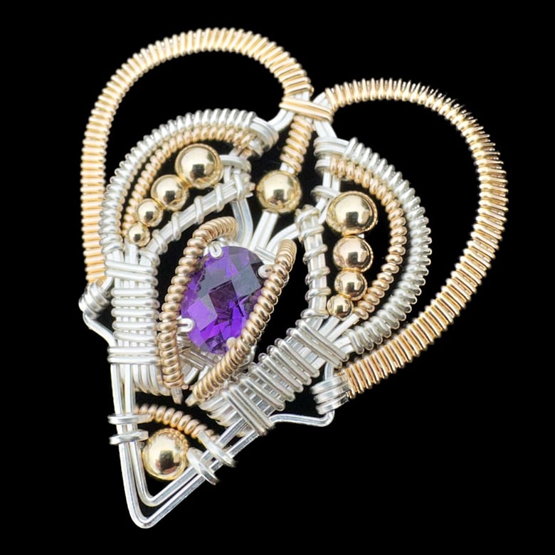 Image of Amethyst "Love Drop" Pendant