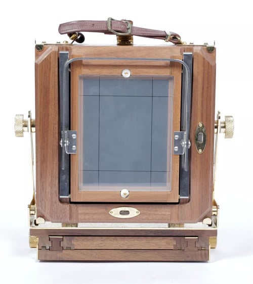 Image of Zone VI "gold" 4X5 Field Camera w/ 150mm + 90mm Lenses + Holders + FILM #5784