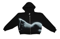 Image 1 of 1/1 Bathe cropped zip Hoodie