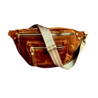 Image 1 of The Joan Caramel Suede Cross Body Bag