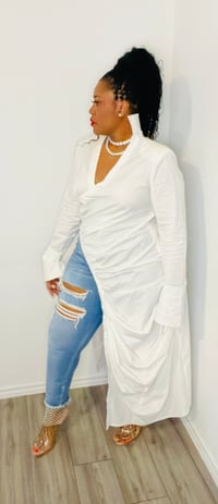 Image 2 of LEXI  Maxi Ruched Wrap Blouse