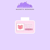 Romance Library Card Magnetic Bookmark - ROMANTASY BOOKCON LA 2025 PREORDER 