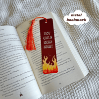 Hot Girls Read Smut Metal Bookmark - ROMANTASY BOOKCON LA 2025 PREORDER 