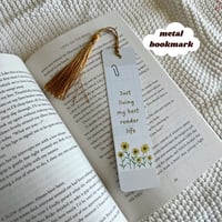 Just Living My Best Reader Life Metal Bookmark - ROMANTASY BOOKCON LA 2025 PREORDER 