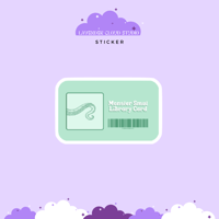 Monster Smut Library Card Sticker - ROMANTASY BOOKCON LA 2025 PREORDER 