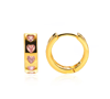 love heart hoop earrings