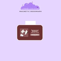 Paranormal Romance Library Card Magnetic Bookmark - ROMANTASY BOOKCON LA 2025 PREORDER 