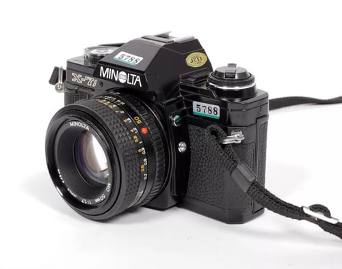 Image of Minolta X-7a 35mm SLR Film Camera + MD 50mm F1.7 lens #5788