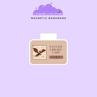 Fantasy Library Card Magnetic Bookmark - ROMANTASY BOOKCON LA 2025 PREORDER 