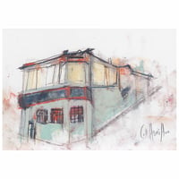 Image 1 of The Kelvin Dock Pub - Charcoal and Soft Pastels on Paper 