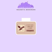 Fantasy Library Card Magnetic Bookmark - SINNERS & SAINTS MIAMI PREORDER