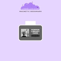 Horror Library Card Magnetic Bookmark - SINNERS & SAINTS MIAMI PREORDER