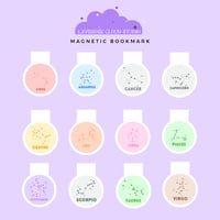Zodiac Sign Magnetic Bookmark - SINNERS & SAINTS MIAMI PREORDER