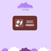 Paranormal Romance Library Card Sticker - SINNERS & SAINTS MIAMI PREORDER