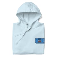 Image 1 of Smiley Face 2025 Sky Blue Hoodie