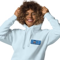 Image 4 of Smiley Face 2025 Sky Blue Hoodie