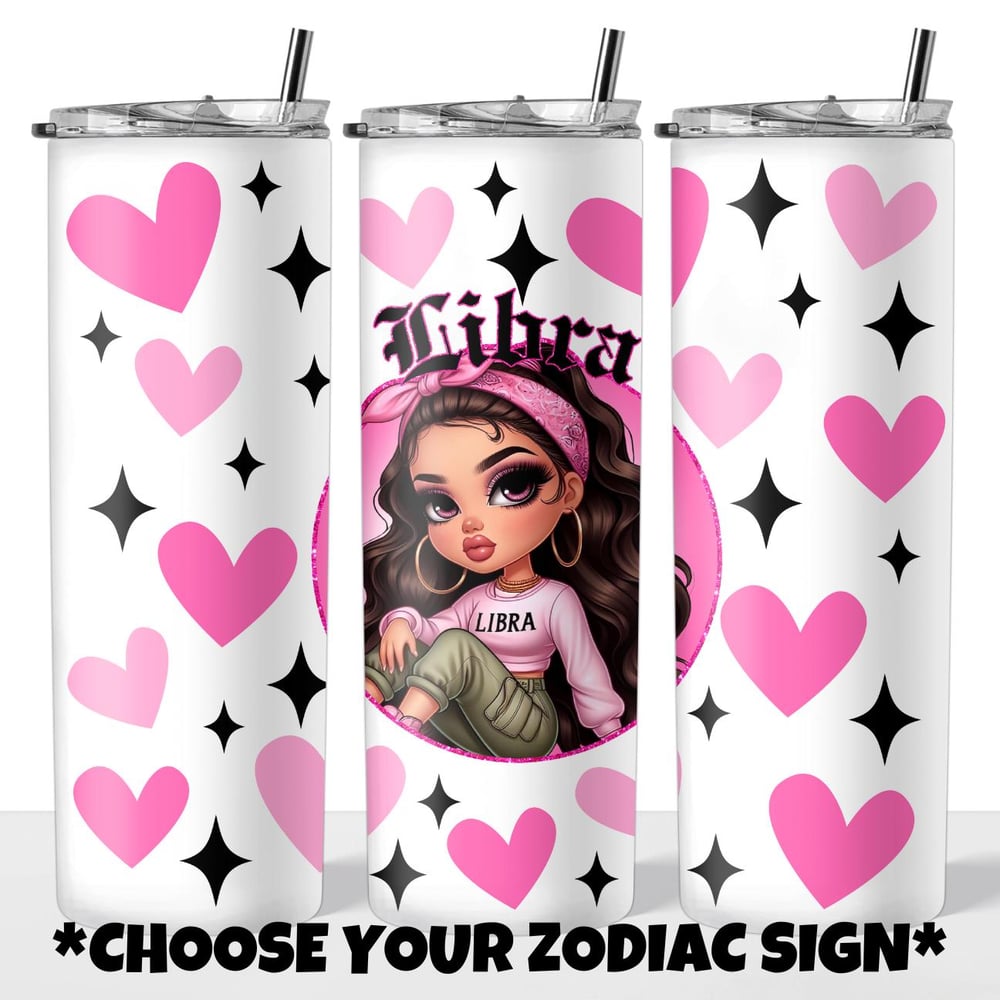 Image of Zodiac Doll (Select Your Zodiac) 20oz Tumbler💖