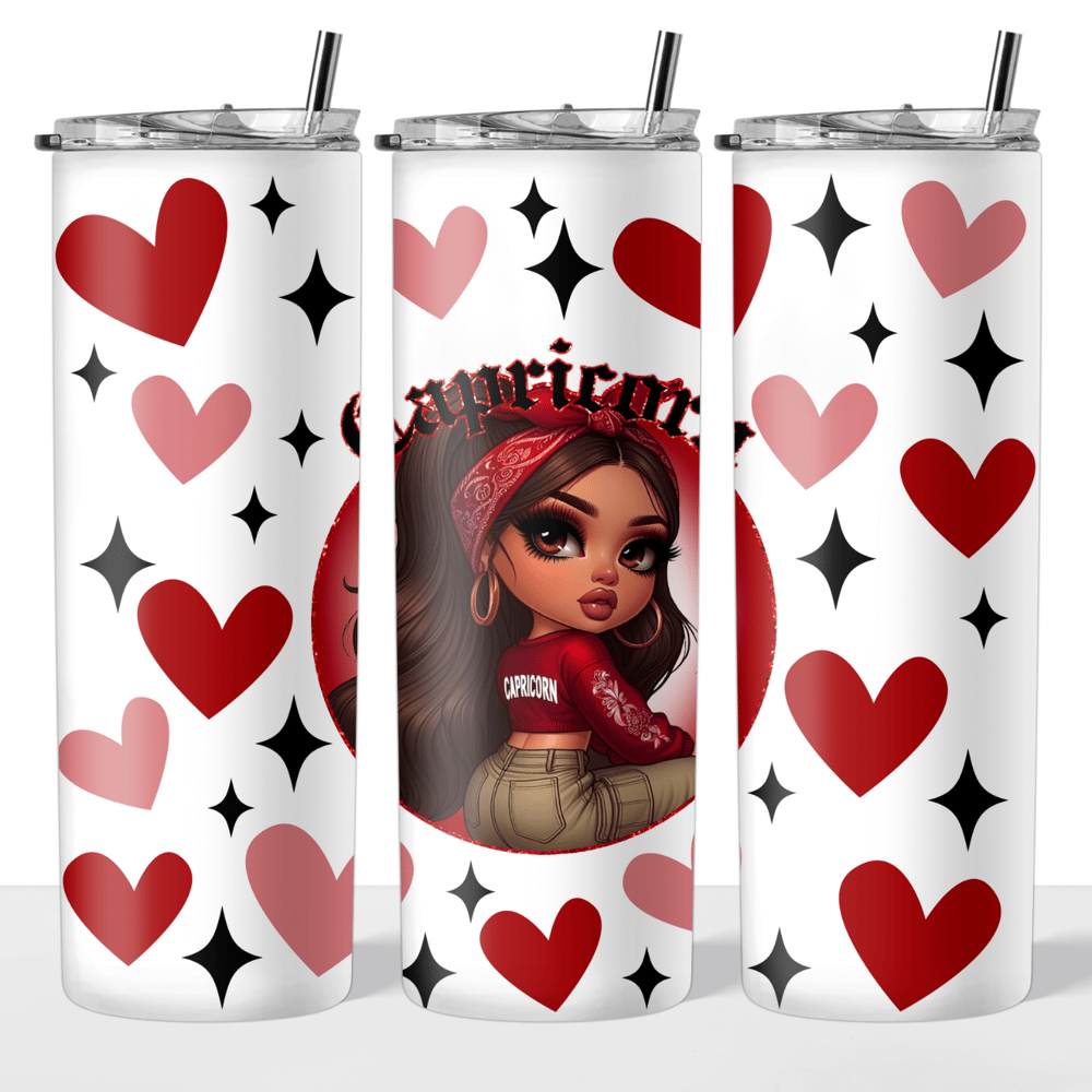 Image of Zodiac Doll (Select Your Zodiac) 20oz Tumbler💖