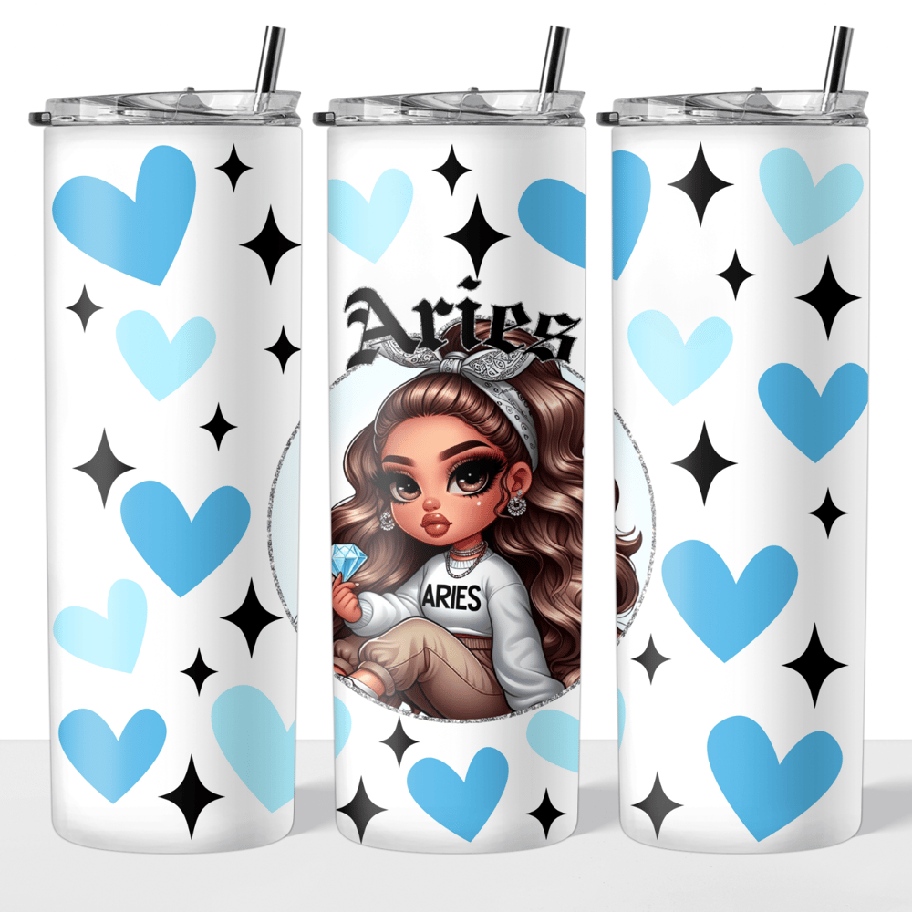 Image of Zodiac Doll (Select Your Zodiac) 20oz Tumbler💖