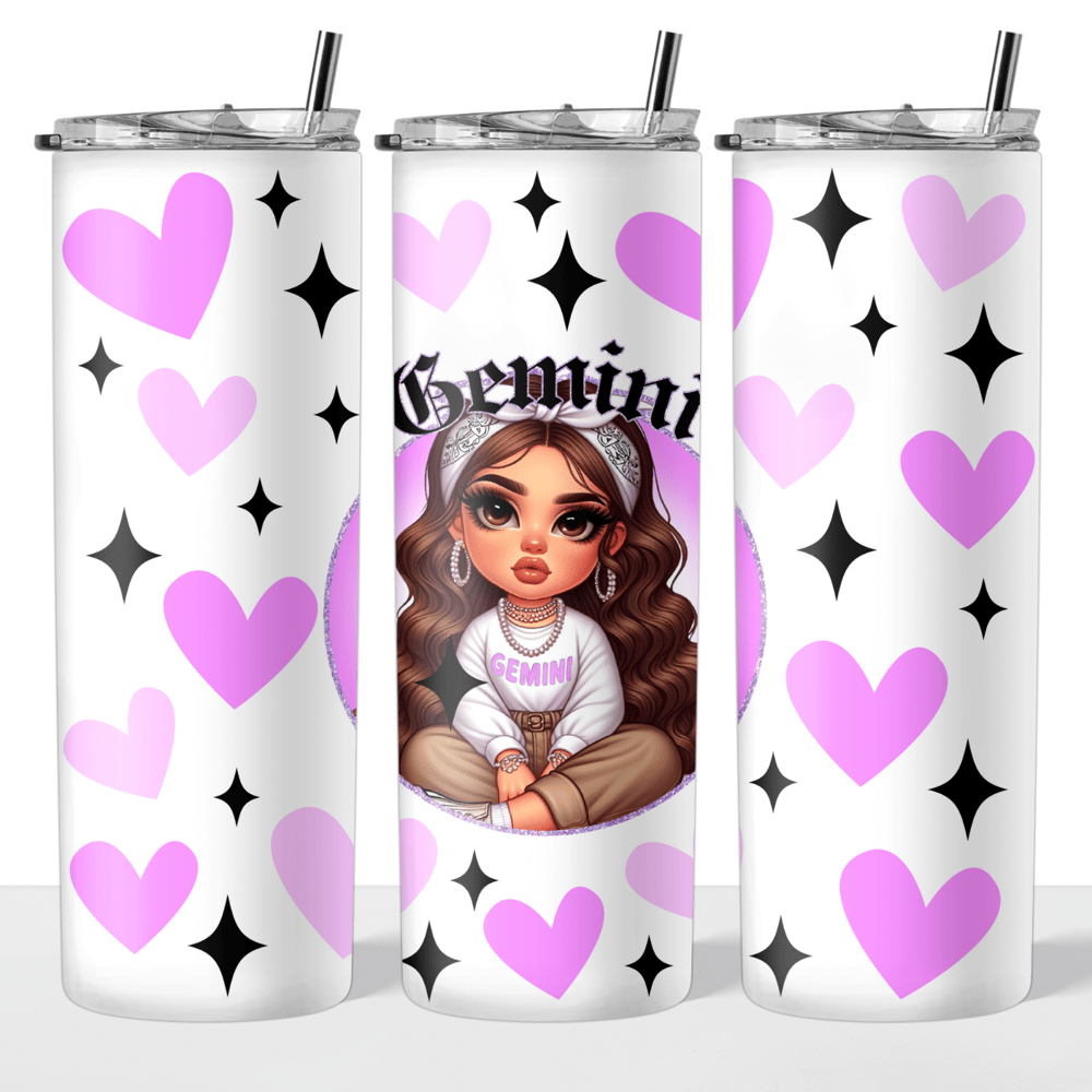 Image of Zodiac Doll (Select Your Zodiac) 20oz Tumbler💖