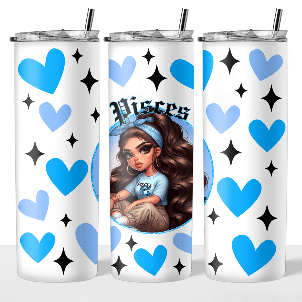 Image of Zodiac Doll (Select Your Zodiac) 20oz Tumbler💖