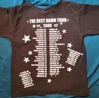 Image 2 of Avril Lavigne Best Damn Tour 2008 band tour t-shirt, size s