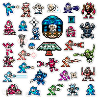 Image 1 of Mega Man III Sticker Set (32 Pieces)