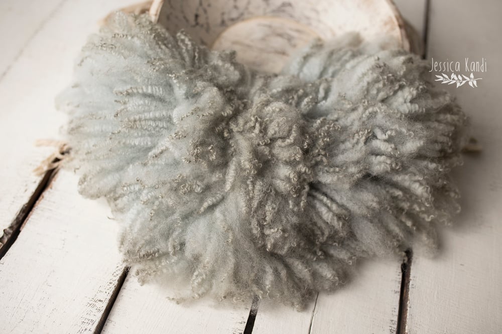 Image of Pastel Sage  hand felted fur (B)